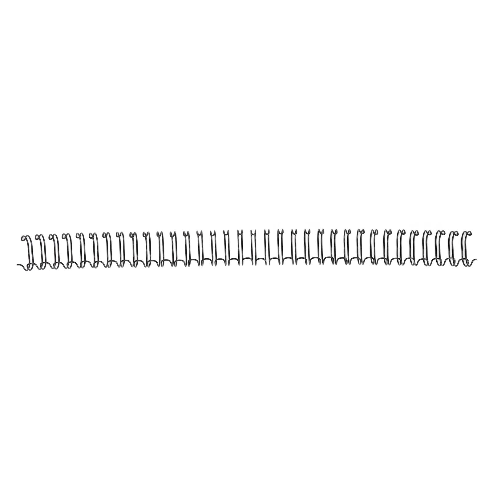 Generic Binderücken, Breite Anwendung, Eisen-Doppelschlaufen-Draht-Binderücken-Set, 34 Schlaufen, 180 Blatt Kapazität, 50 Stück, 19 Mm Durchmesser für A4-Papier (BLACK)
