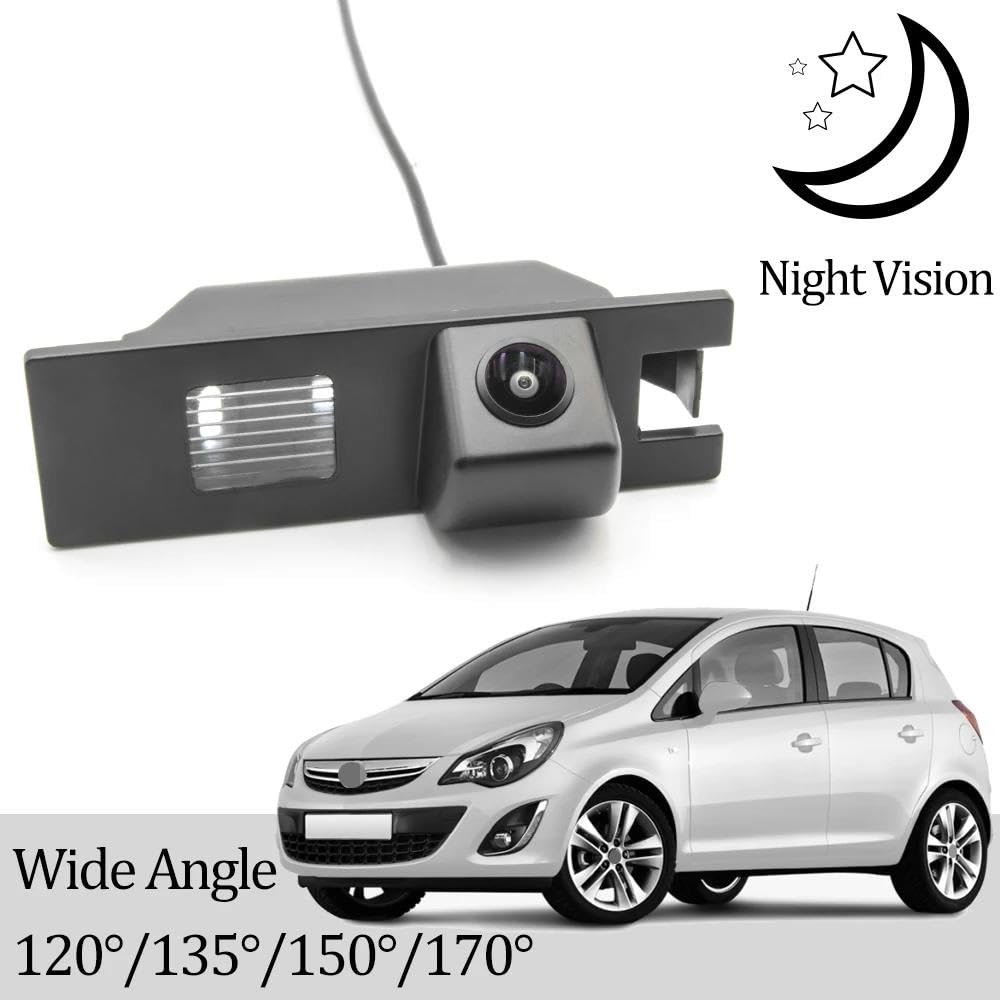 CCD HD AHD kamera cofania rybie oko pasuje do Opel pasuje do Corsa C D 2000-2015 Monitor cofania parkowania samochodu noktowizyjna kamera noktowizyjna (kolor: C135) (A120)