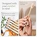 VIVAGO Bamboo Toothbrushes 10 Pack - BPA Free Soft Bristles Toothbrushes, Eco-Friendly, Natural Wooden Toothbrush