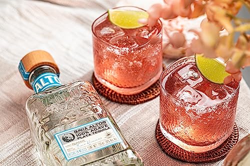 GLASSIQUE CADEAU Tequila Sipping and Cocktail Glasses | Set of 4 | 10 oz Hammered Rocks Glasses for Drinking Mezcal, Margarita, Paloma | Thick Lowball Glasses | Tequila Glassware Collection - Thumbnail 5