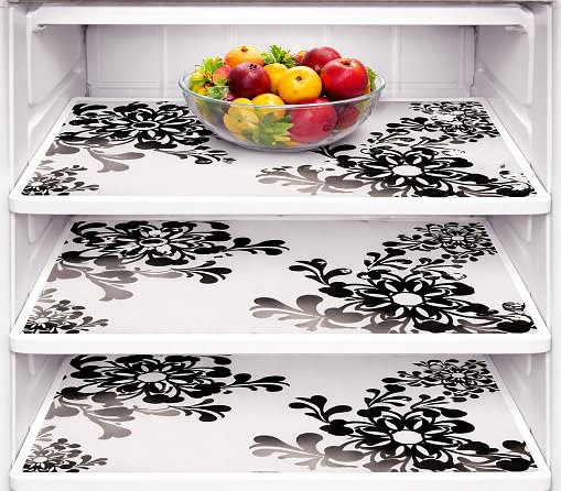 Image of THE LION'S SHARE Multipurpose Refrigerator Sheet | Drawer Mat | Water Proof PVC Material | Fridge Mats (Multi Colour -Pack of 03) -TLS-05