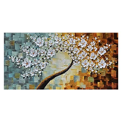 Peinture Arbre de vie scandinave art abstrait moderne toile géante de salon