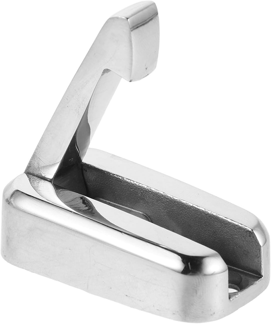 Boat Stainless Steel Foldable Wall Hook for Marine Cabin Use, Sturdy Folding Boat Hook for Hanging Apparel and Equipment with Sleek Silver Finish and Refined Marine Hardware Design