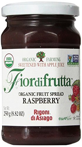 Rigoni di Asiago, Fiordifrutta Organic Fruit Spread, Raspberry, 8.82 Ounce