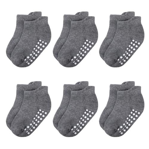 Image of jealkip Baby Socks and Toddler Socks,Soft Cotton Non-Slip Ankle Socks for New Born,Boys and Girlsgirls