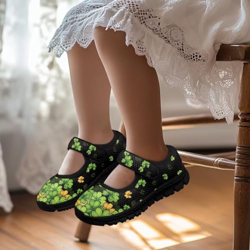 St. Patrick's Day Toddler Little Girl Mary Jane Dress Shoes Ballet Flats School Uniform Shoes for Wedding, Party2
