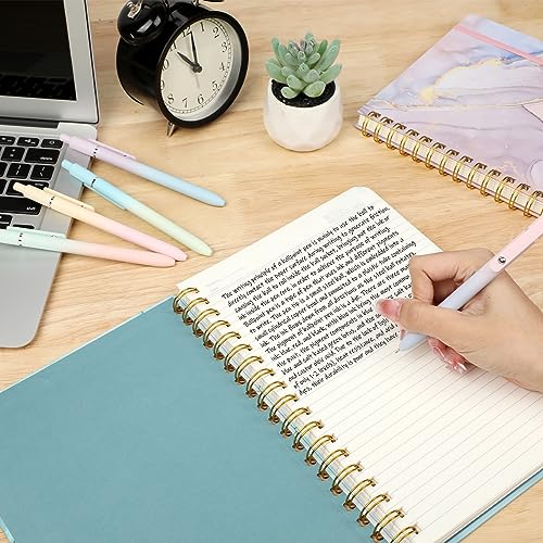 Image of Ddaowanx Gel Pens, 5 Pcs 0.71mm Quick Dry Black Ink Pens Fine Point Smooth Writing, Gradient Color, Aesthetic Cute Office School Supplies Gifts for Women