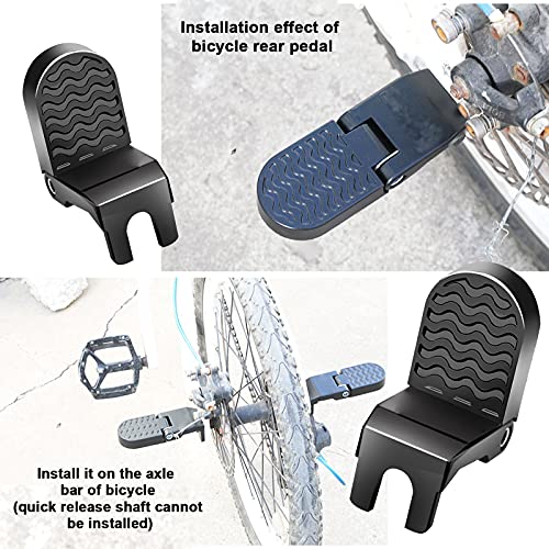 Pedali Posteriori per Biciclette, Poggiapiedi