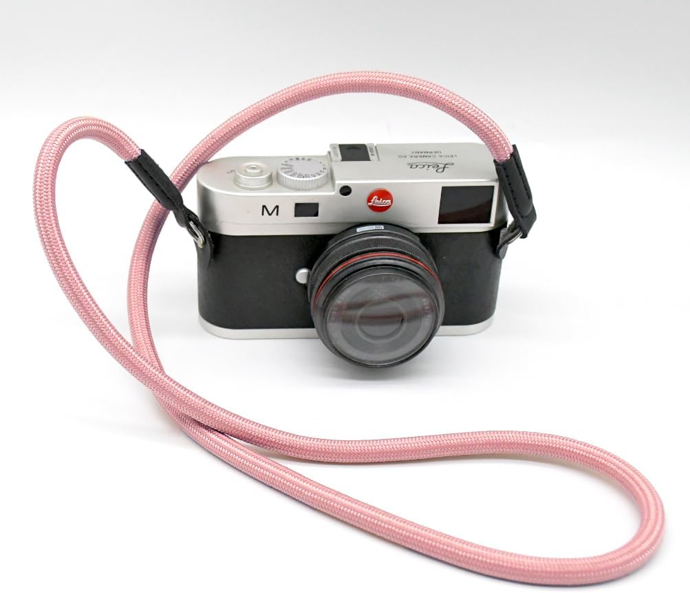 Camera Strap Vintage 100cm Nylon Climbing Rope Camera Neck Shoulder Strap for Micro Single and DSLR Camera(Rose Gold) - Image 3