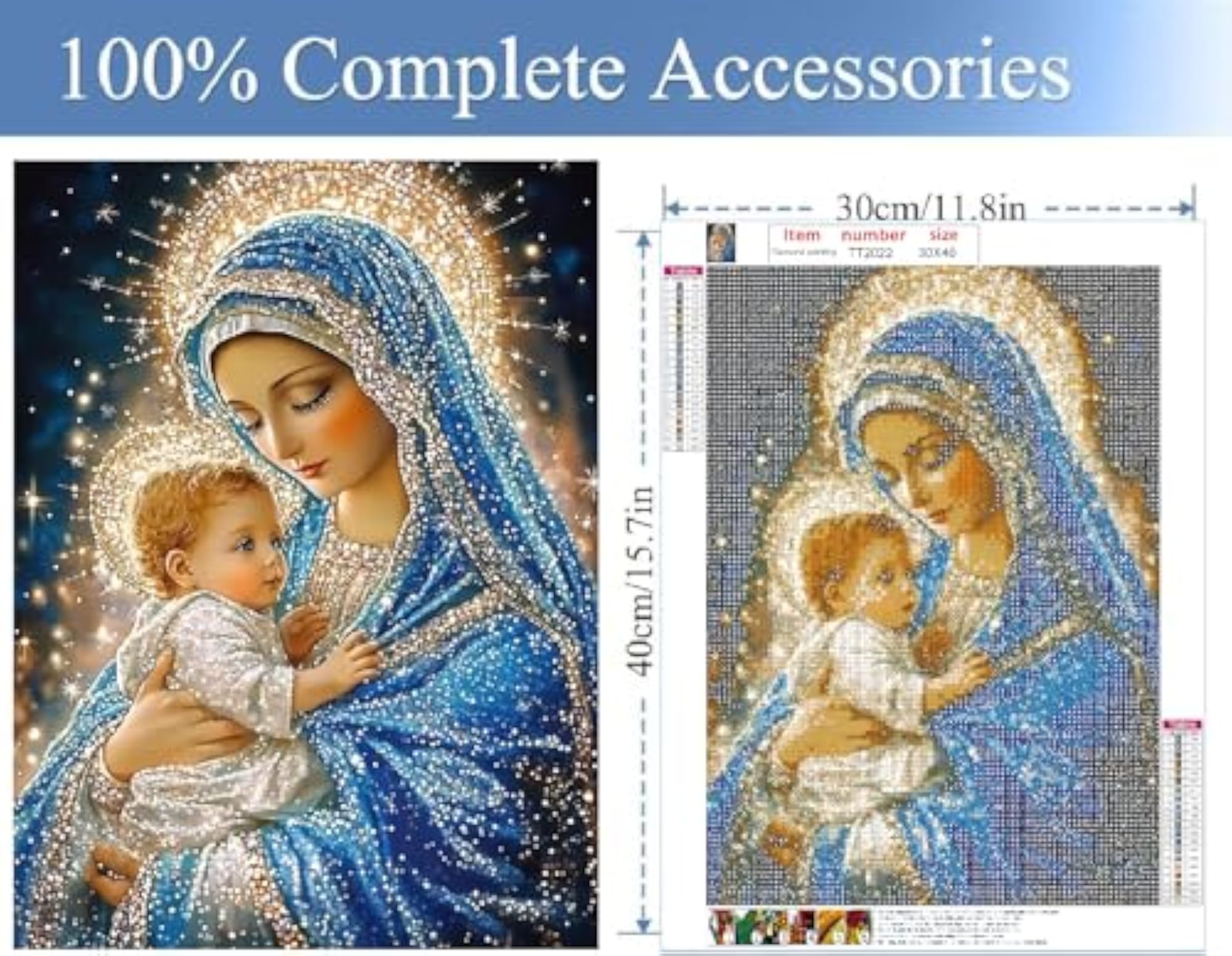 Diamonds Dot Gem Art 5D Diamond Painting Kit Jesus