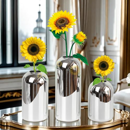 BlogBlog Glass Bud Vases for Flowers - Small Glass Vases for