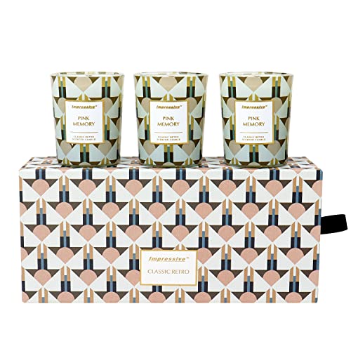 Impressive Scented Candles Gift Set For Women.aromatherapy Candles Gift Set For Friends,Mothers Day Gifts For Mom Birthday,100% Natural Soy Wax Candles,Blackberry&Bergamot,3*2.5Oz,Wood Wick #TOP15