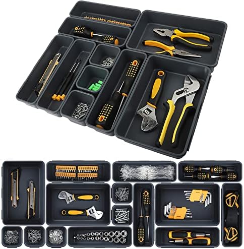 40-Pack Tool Box Organizer, Tool Drawer Organizers for Rolling Tool Drawers, Workbench and Cabinets, Tray Dividers Set for Toolbox Organization and Storage