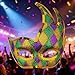 Masks for Women Party Showgirl Carnival Sequin Shiny Holiday Masks for Fashion Costume Party