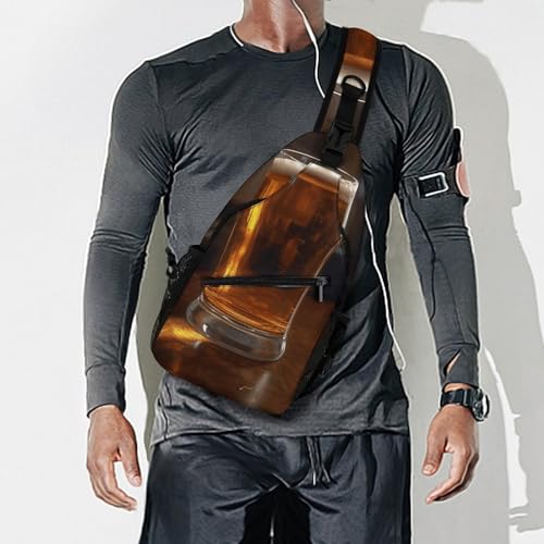 Bolso tipo sling para pecho y hombro 38x20 cm miniatura 7