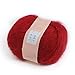 Price comparison product image M-G-X 50g/Ball Natural Smooth Angola Warm Mohair Cashmere Wool Soft Knitting Yarn Skein (Red)
