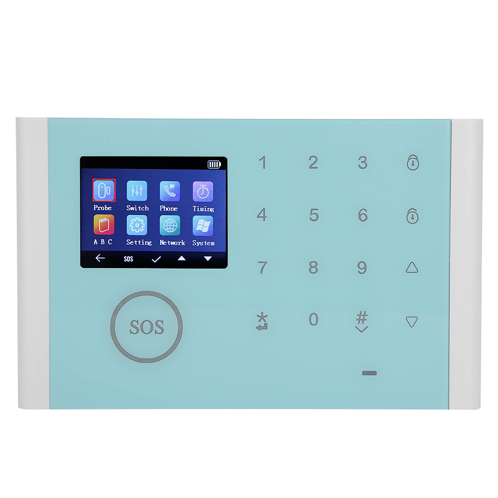 di Allarme di Sicurezza Domestica con Touch Screen LCD TFT da 2,4 Pollici, con Doppia Rete WiFi GSM 2G, Supporto Telecomando APP in 9 Lingue, per Protezione Antifurto Domestica