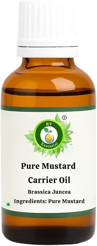R V Essential Óleo Carreador de Mostarda Puro Brassica Juncea, 10 mL