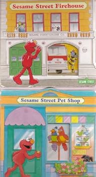Sesame Street: Elmo's Neighborhood 11-Books Set: Firehouse, Sesame Street Pet Shop, Sesame Street School, House of Beauty, Big Bird's Nest, Doctor's Office, Post Office, 123 Sesame Street, The Count's