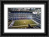 Lucas Oil Stadium 2X Matted 24x20 Black Ornate Framed Art Print from The Stadium Series