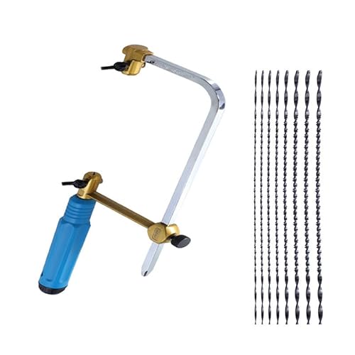 Precision Coping Saw with 8 Spiral Teeth Blades – Fast