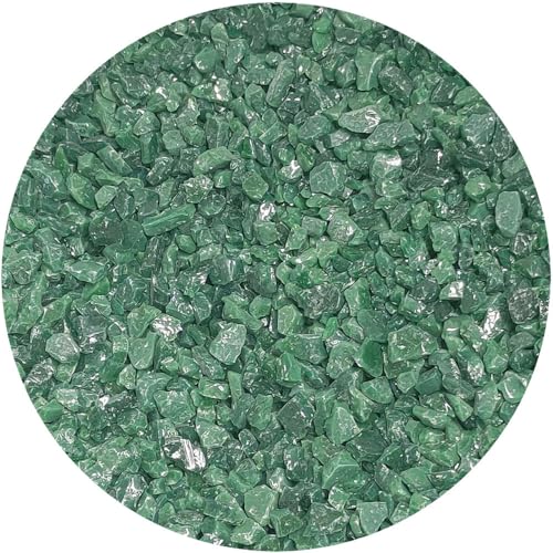 Youghiogheny Fusible Glass Frit Coarse Kelly Green Opal 4oz Jar - 96 COE (4004)