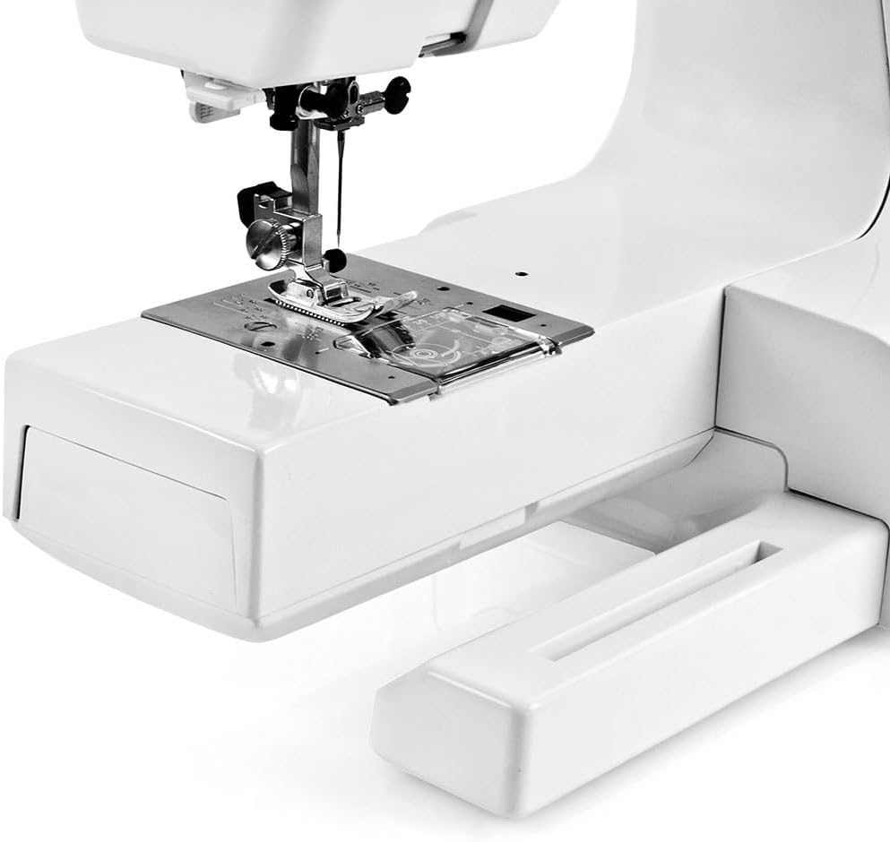 Janome HD3000 Heavy Duty Sewing Machine - Includes Genuine Janome Ultra Glide Foot + Universal Needles + Leather Needles + 10-Pack Bobbins