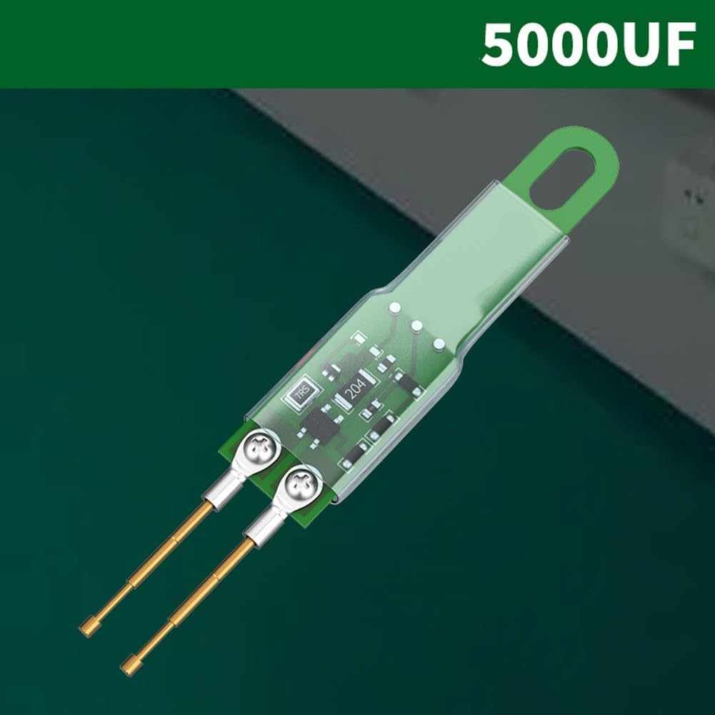 Pluma de descarga de condensador Herramienta de descarga rápida 1000UF 5000UF Instrumento de reparación electrónica con indicador LED (B con 5000 UF)