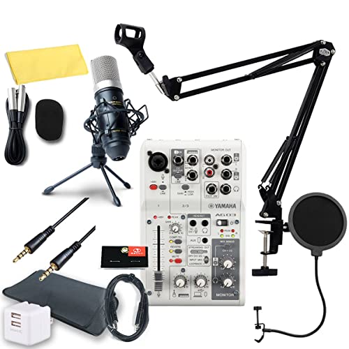 新品YAMAHA AG03MK2 ホワイト Amazon.com: Yamaha AG03MK2 White 6-Channel Live Streaming