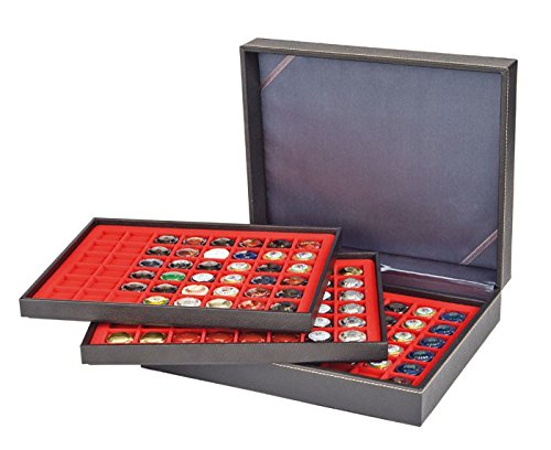 Münzkassette XL estuche expositor Lindner 2365-2148E de cápsulas de champán 2