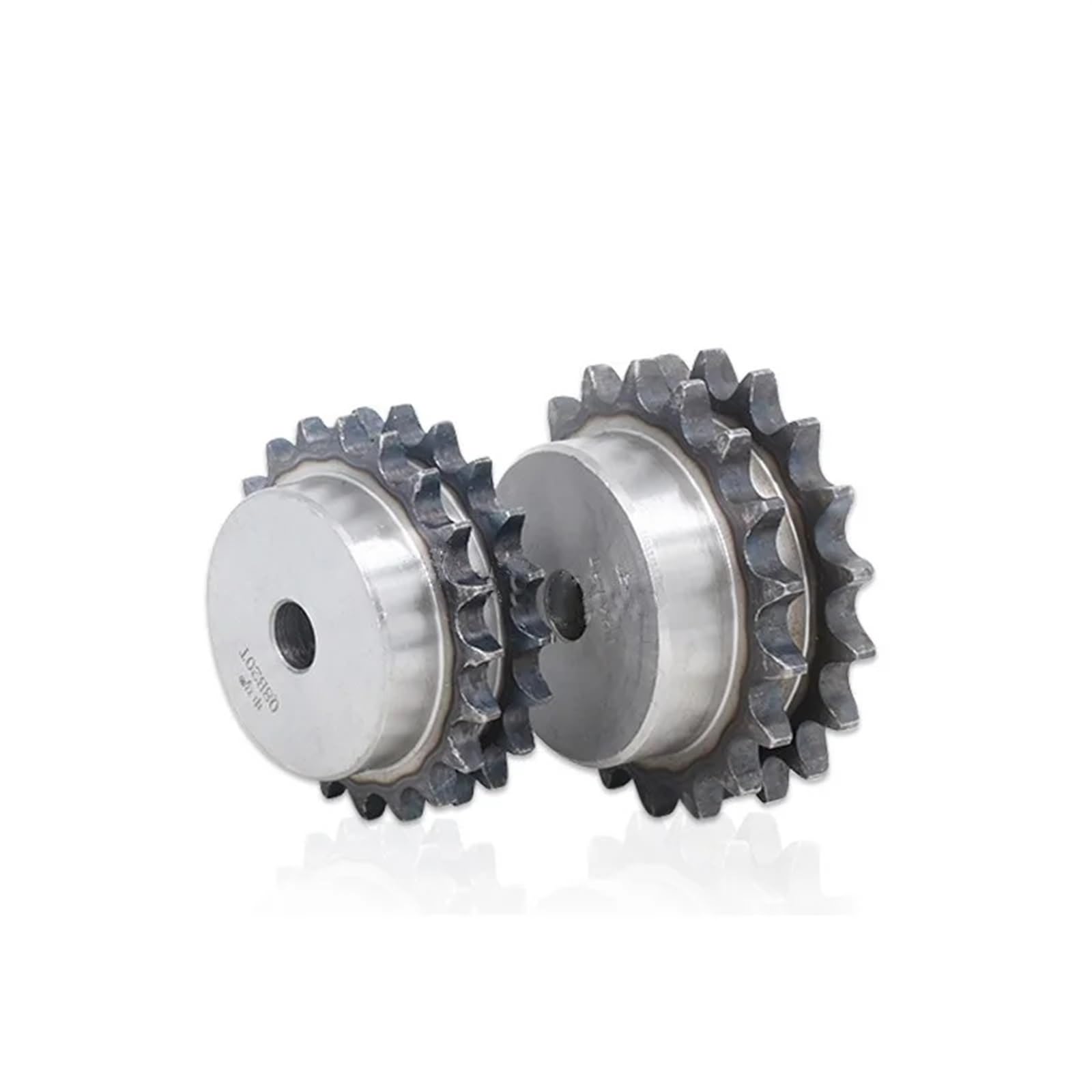 Piñón de doble hilera 08B, paso de 10-26 dientes, 12,7 mm, acero 45, piñón de transmisión industrial, piñón de doble hilera, engranaje de cadena(18 Teeth)