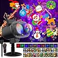 Christmas Halloween Projector Lights Outdoor,Holiday Lights Projector with Remote Control Timer,26 HD Effects (3D Ocean Wave & Patterns) Waterproof Landscape Lights for Halloween Party Decorations