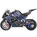 XtremepowerUS 40cc 4-Stroke Gas-Powered Mini Pocket Motorcycle Ride-on Seat EPA Approved (Blue)