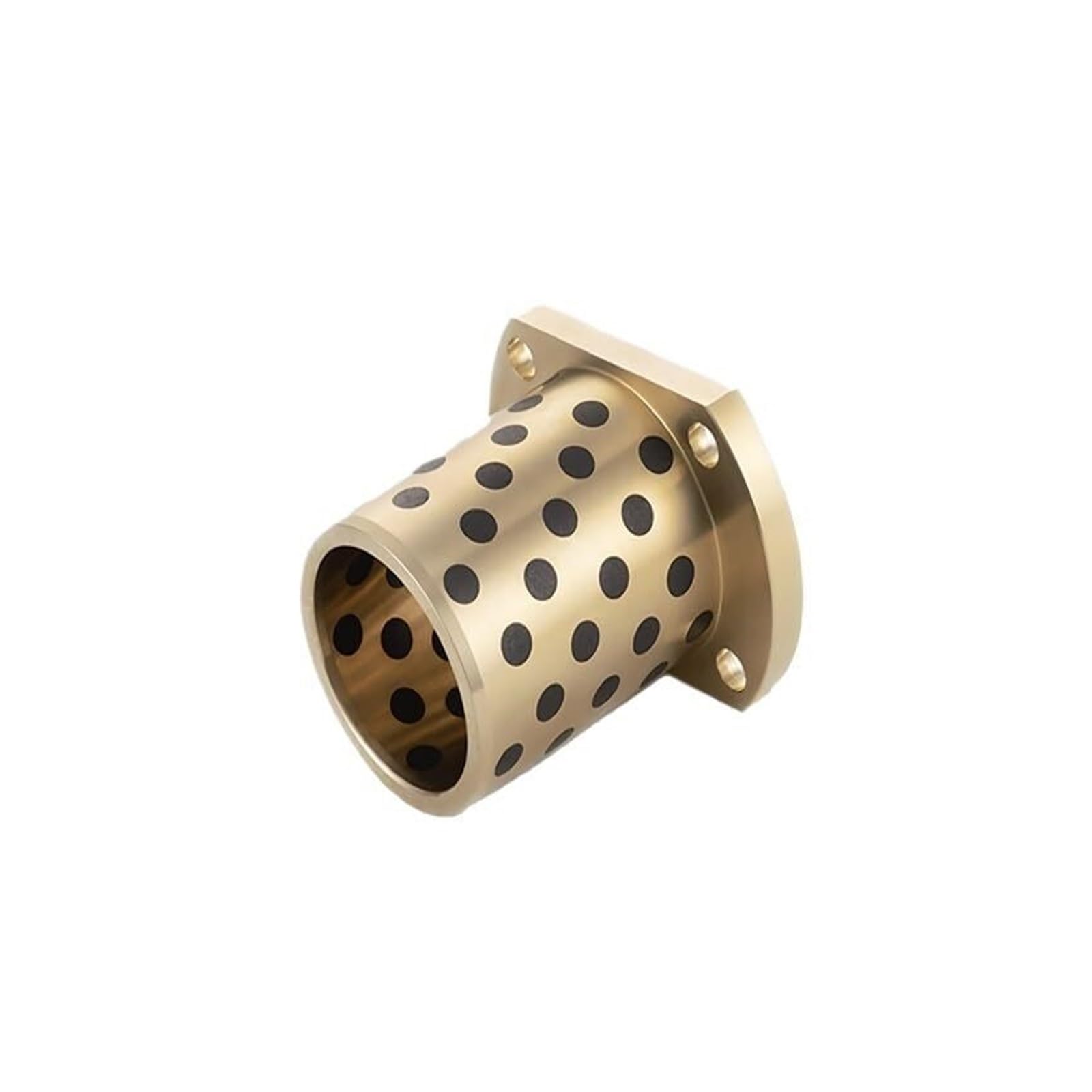 Manicotto del cuscinetto con flangia in ottone e grafite, 1 pezzo, diametro interno 16, 20, 25 mm, manicotti in, di rifinitura copertura in, quattro fori, cuscinetti boccola composita(20x28x60-49x6)