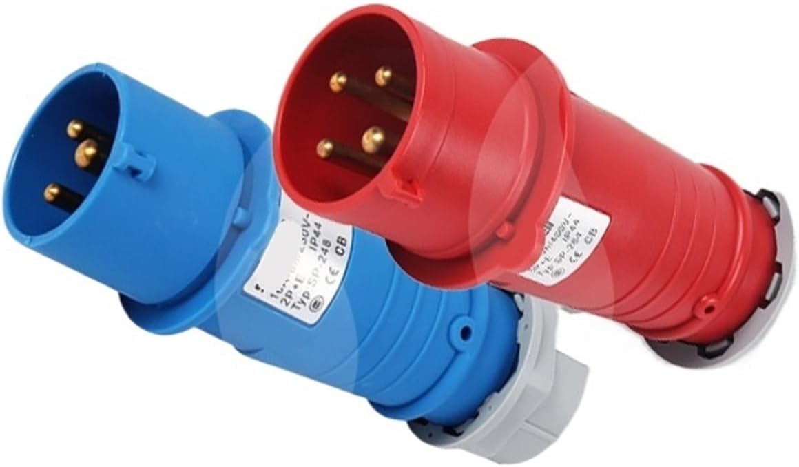 1 Pcs Industrial Plug IP44 Waterproof and Rainproof Power Plug Outdoor Surface Mounted Portable Mobile Power Plug(SP-248 3P 16A)