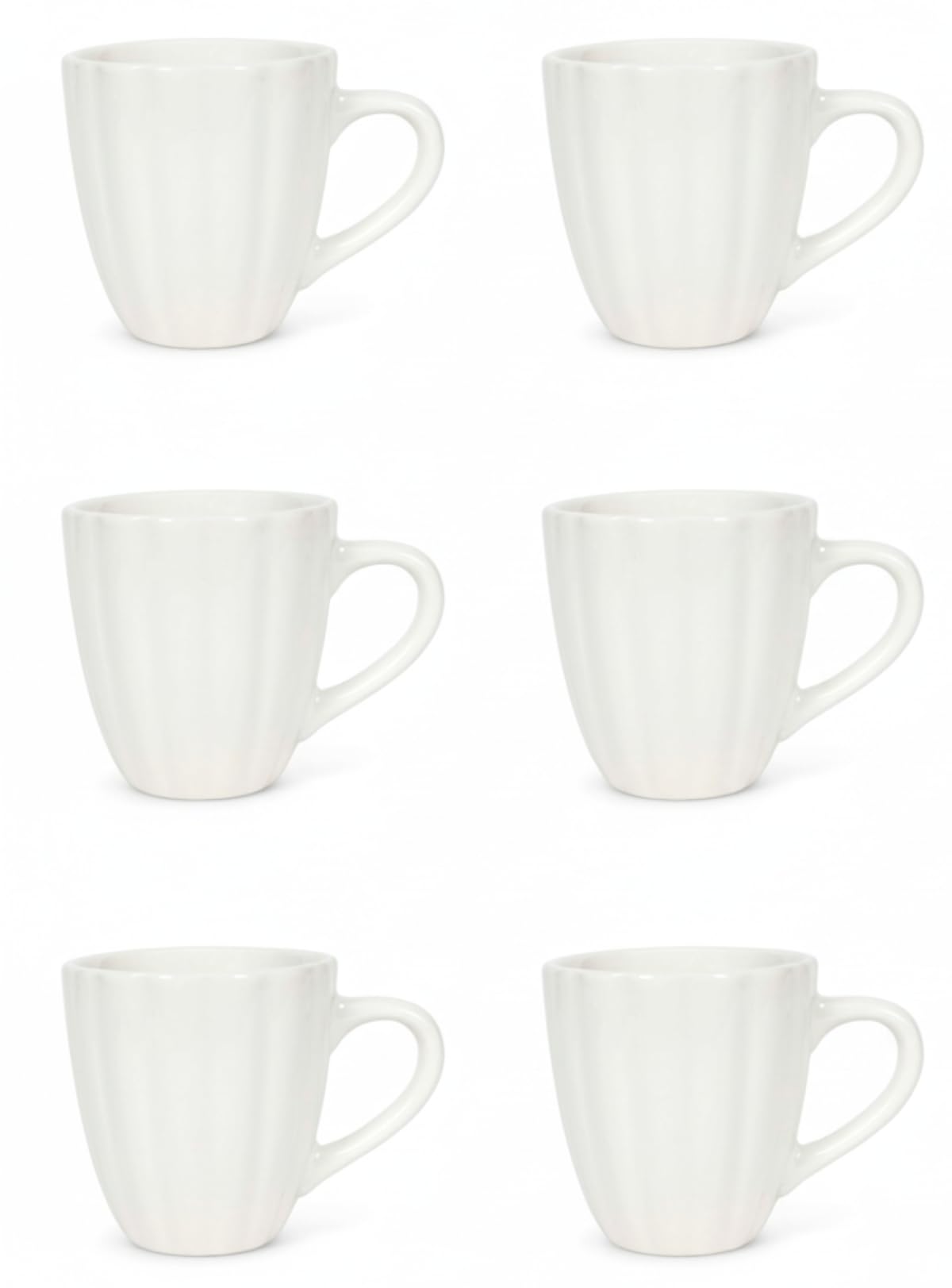 Cookinglife Filiżanki Cardida Off White 350 ml - 6 sztuk