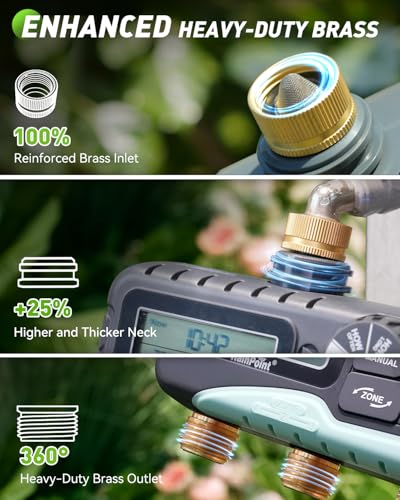 Minuteur d'eau retard de pluie RAINPOINT programmateur 3 zones étanche IP65 - 3