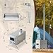 Sauna Hot Tent Stove, Rocket Camping Wood Burning Stove with 8 Stainless Chimney Pipes, Portable Folding Wood Stove for Tent, Outdoor Heating, Cooking, Ice Fishing, Hunting