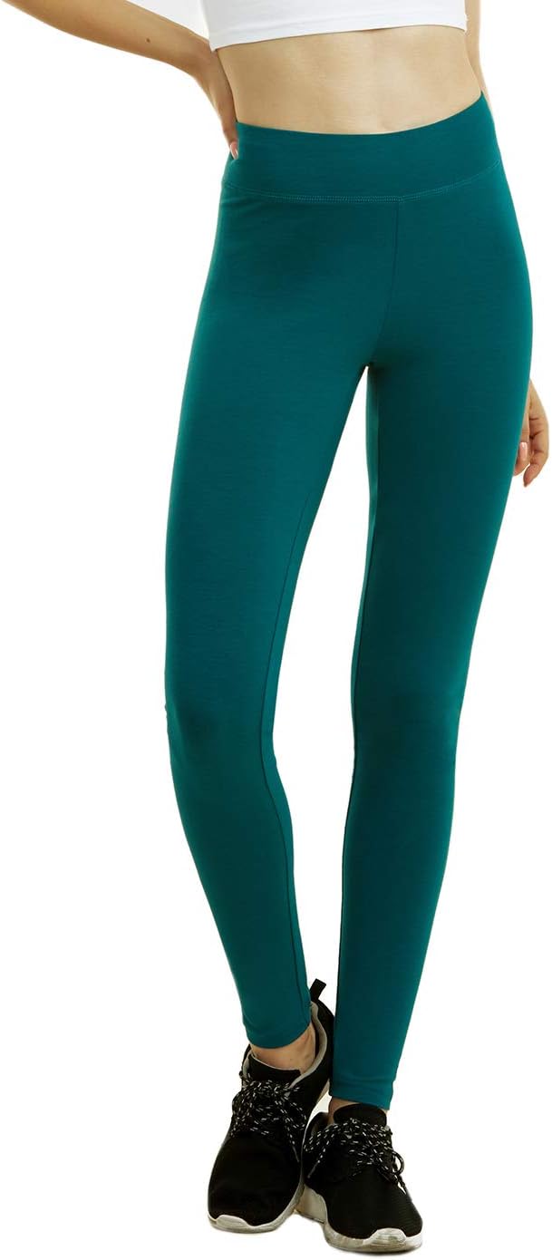 Sofra Women's Medium Weight Breathable Cotton Leggings - Image 3