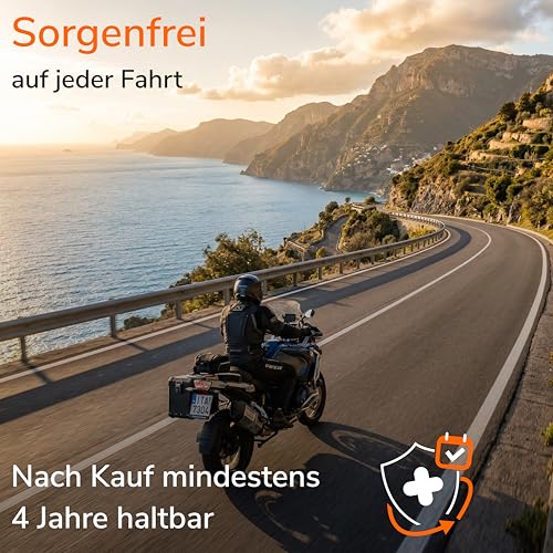 Upgrade4cars Motorrad Verbandskasten 2026 DIN 13167 Erste Hilfe Set Europaweit Gültig | Verbandtasche nach aktueller Norm