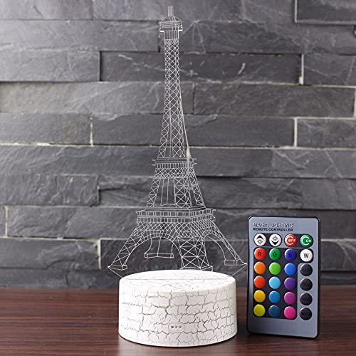 50% Off 3D Eiffel Tower Lamp with Remote & 16 Colors - Image 7
