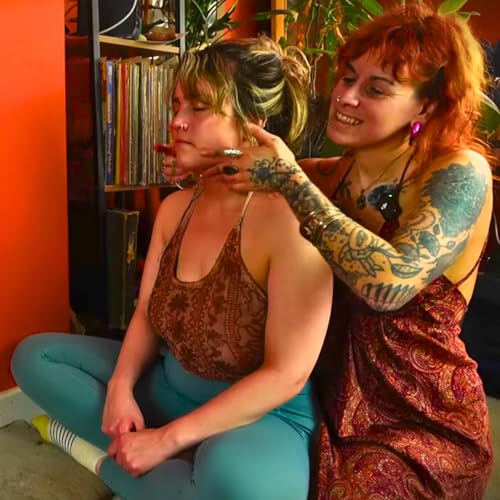 Fireside ASMR massage & skin brushing