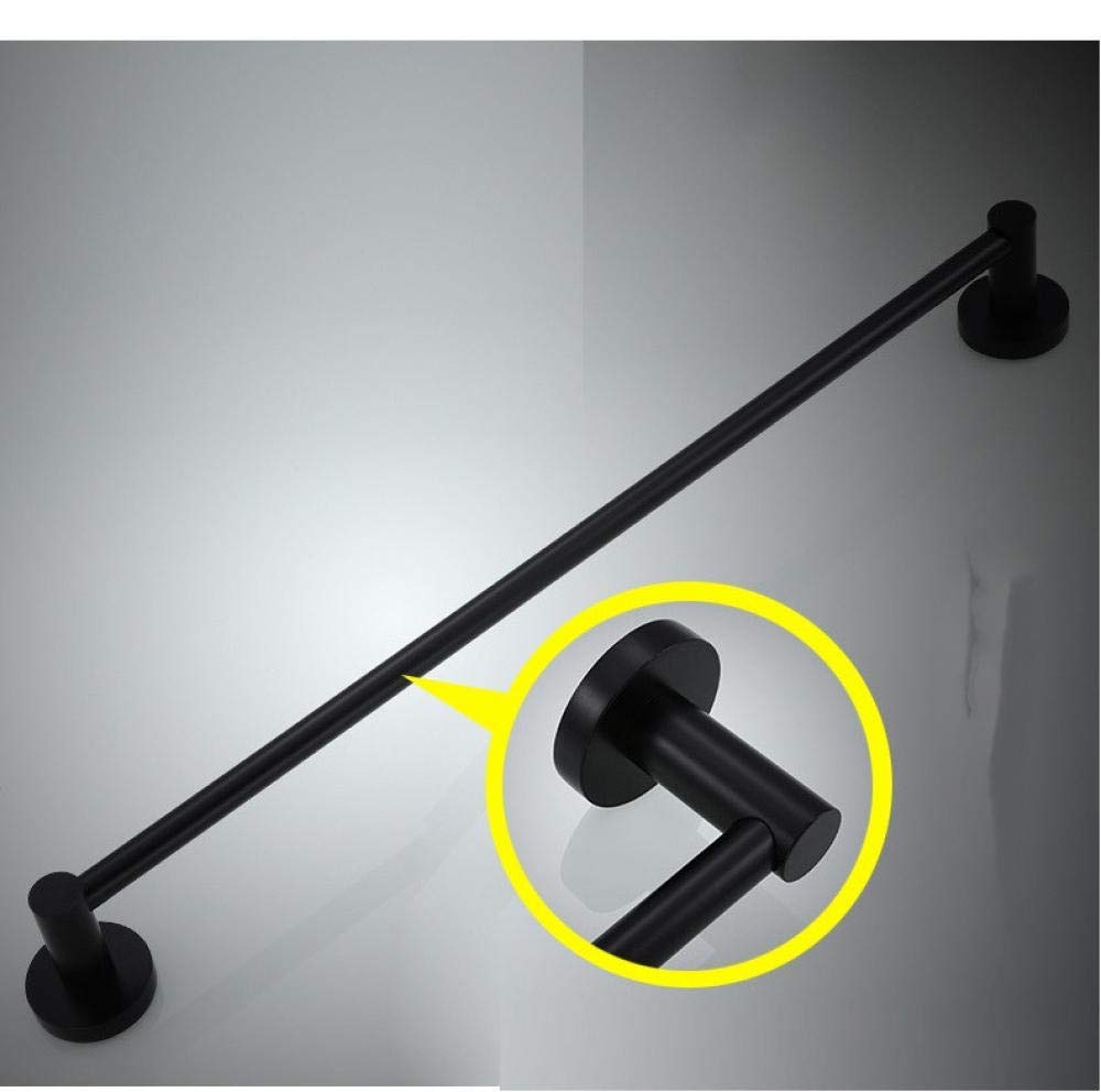SUS304 Acero Inoxidable Pintura Negra Poste único Hogar Hotel Cocina Baño Colgar en la Pared Toallero Longitud 40CM Montado en la Pared Toallero Colgar para Cocina Baño Armario