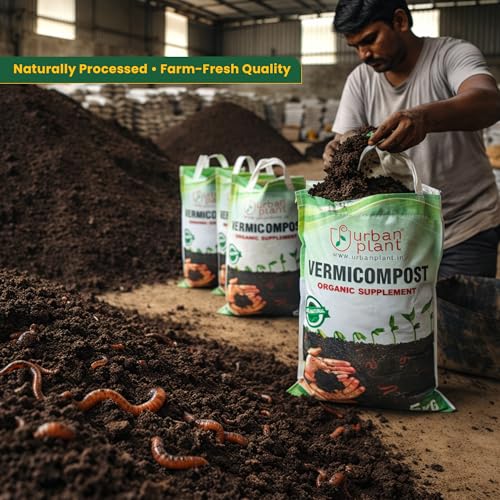 Image of Urban Plant Pure Vermicompost | Fertilizer For Plant | Vermicompost for Boosting Plant Growth