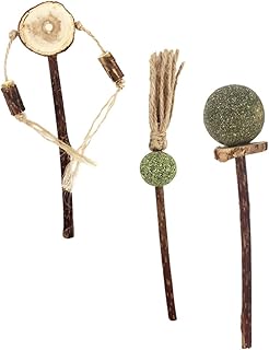 Ipetboom 3Pcs Bastão De Dentição Brinquedos Para Gato Auto-Jogo Catnip Trata Para Gatos Brinquedo De Dentição Gatinho Catnip Brinquedo Gatinho Mastigar Brinquedos Catnip Teaser Brinquedos