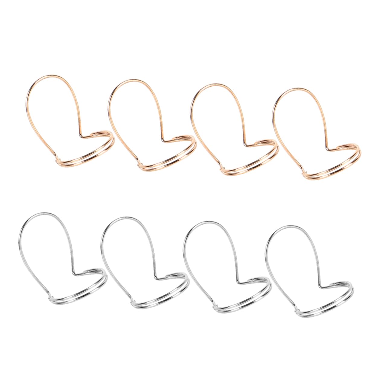 Kisangel Lot De 8 Médiators En Métal Doré Et Argenté Pour Guitare, Banjo Et Mandoline, Médiators Pour Basse Et Guitare Électrique, Accessoires Pour Musiciens, Pratiques Et Légers, Adaptés Aux Doigts