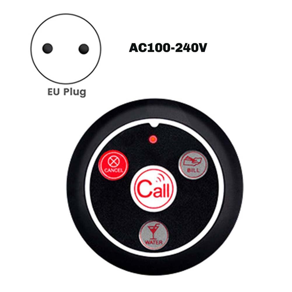 caffè Servizio Cameriere Buzzer 15 Pulsanti di Chiamata Tavolo 2 Pager Orologio Buzzer Servizio Cameriere Efficient, Lungo Raggio Spina UE