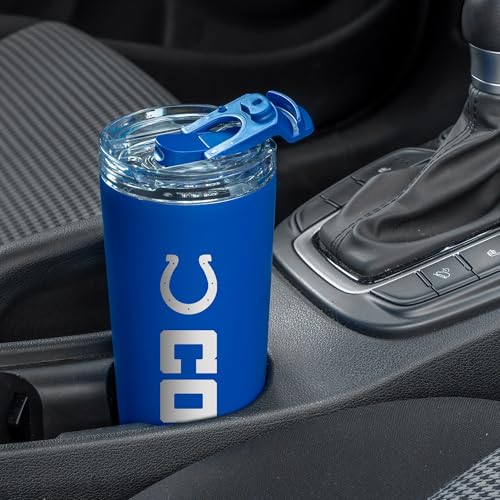 Image of Rico Industries NFL Football 24oz Stainless Steel Tumbler with Lid and Dual Functioning Lid