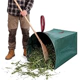 Dntorx 53 Gallon Reusable Yard Waste Bags, 1 Pack Lawn Bags With Dustpan-Style Opening & Handles, Heavy-duty Leaf Bags For Grass,Storm Debris,Construction Waste, Standable & Foldable