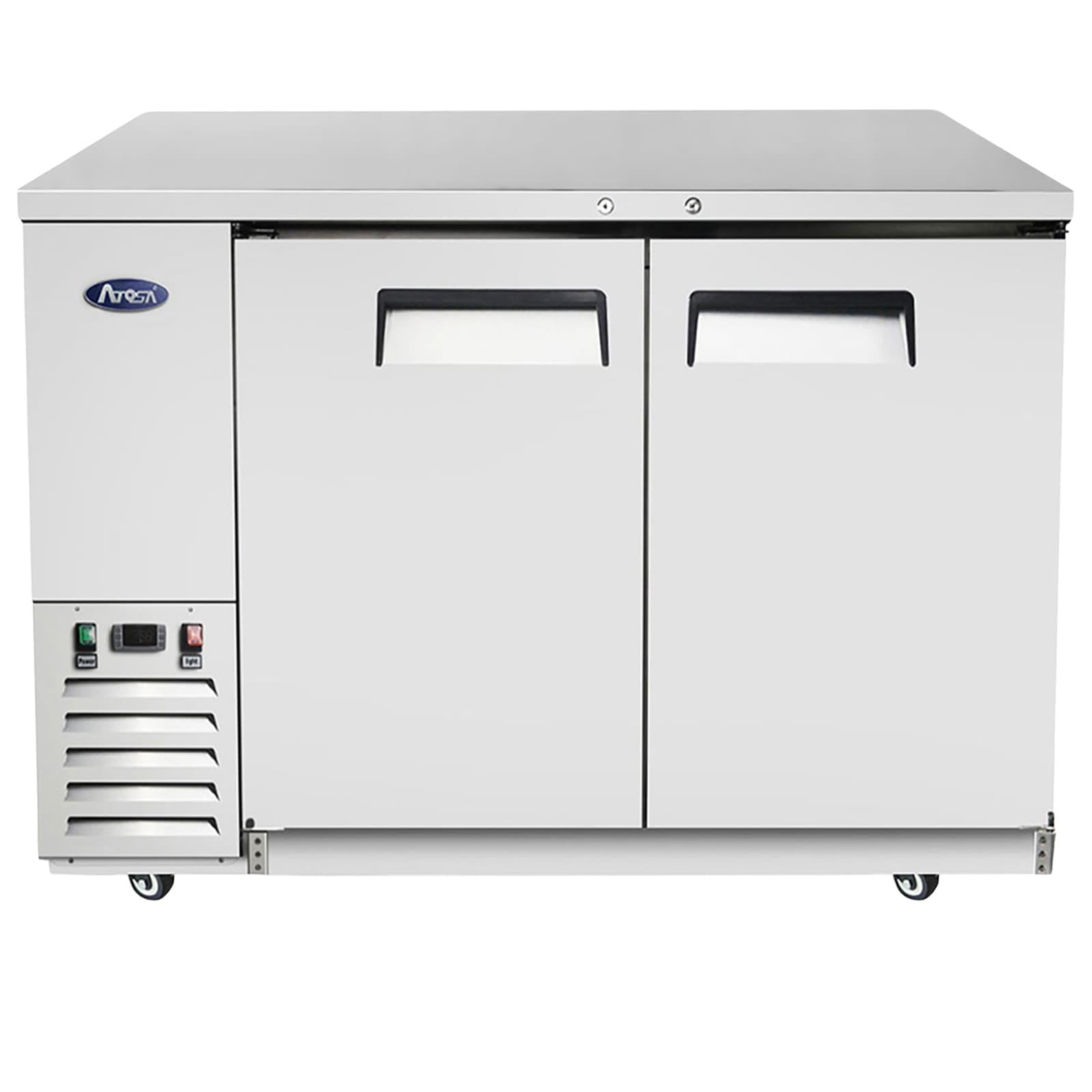 Atosa Commercial Shallow Depth Back Bar Cooler with Solid Doors